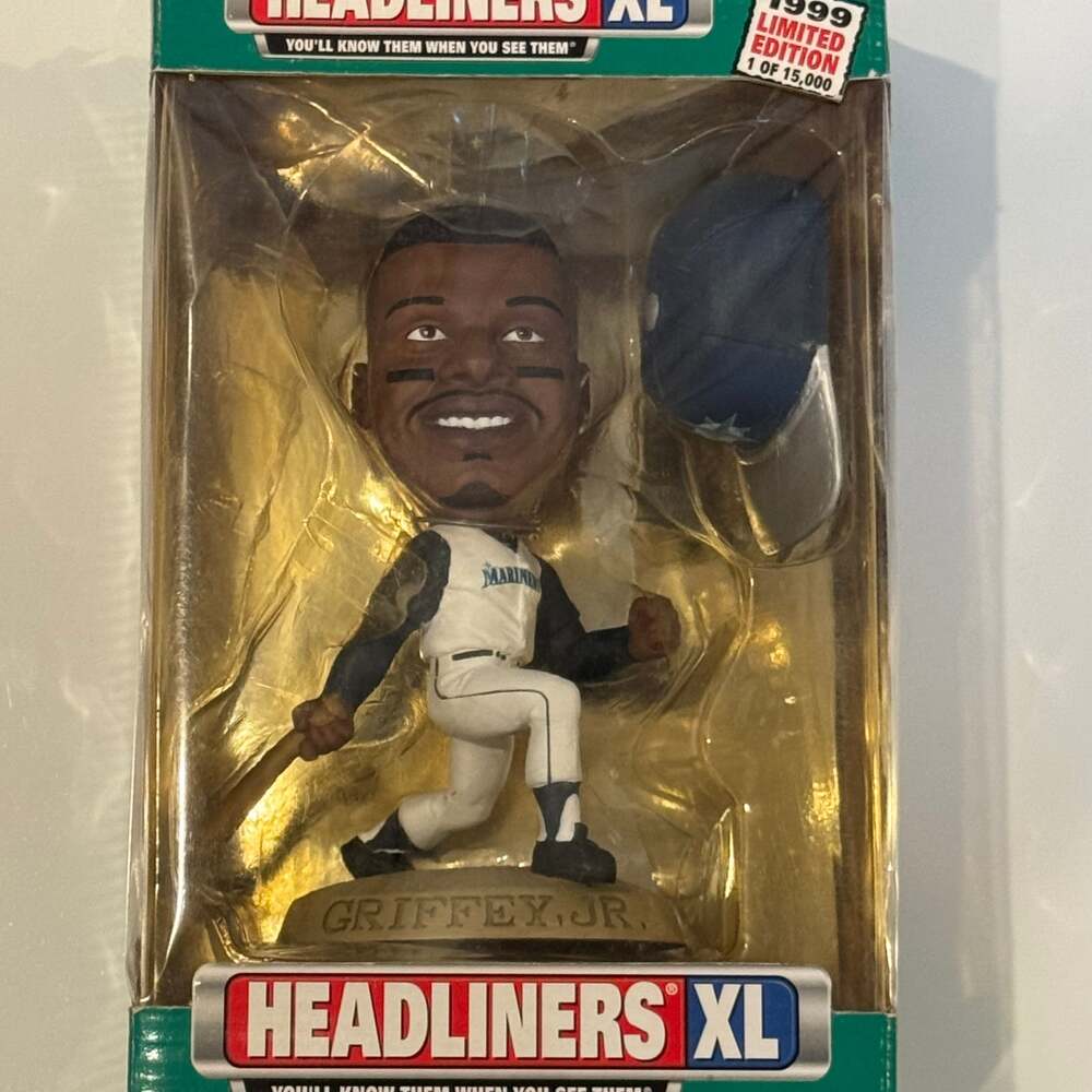 1999 Ken Griffey Jr. Seattle Mariners Headliners XL Figurine in Box Never Opened
